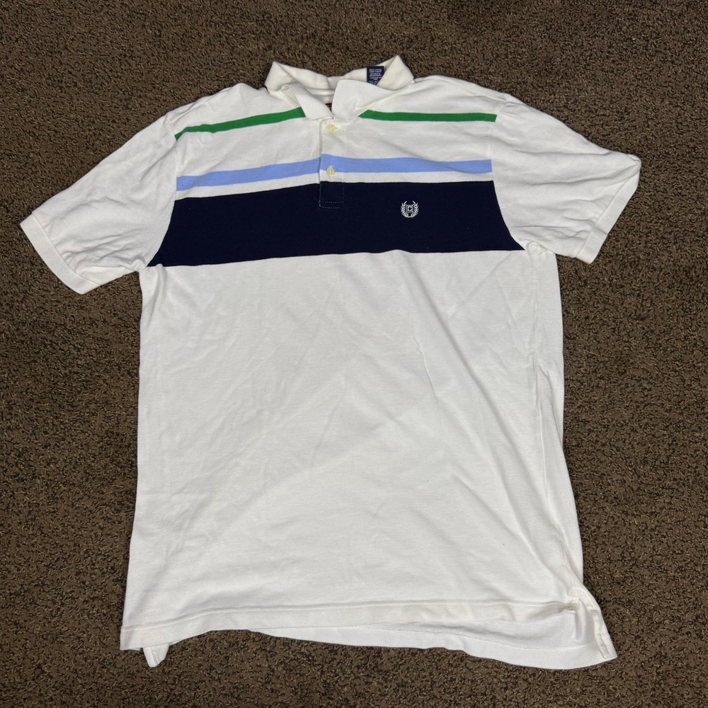 Chaps Ralph Lauren Multi Striped Short Sleeve Polo Shirt X-Large